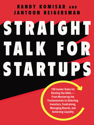 cover image of Straight Talk for Startups